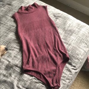 Sweater Turtle Neck Bodysuit